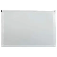 JAM Paper 9.5" x 10.5" Clear Plastic Zip Closure Envelopes, 12ct.
