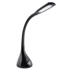 OttLite 11" Black Creative Curves LED Desk Lamp