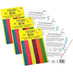 Wikki Stix&reg; Fidgit Stix, 3 Packs of 42
