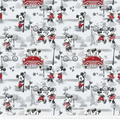 Springs Creative Disney&reg; Mickey & Minnie in Paris Fleece