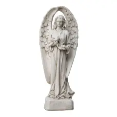 Glitzhome&reg; 20.5" Standing Archangel Garden Statue