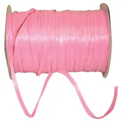 JAM Paper 1/4" Matte Raffia Ribbon, 100yd. Azalea