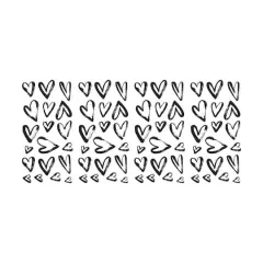 RoomMates Black Sketchy Hearts Peel & Stick Wall Decals