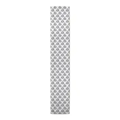 Sailboats Indoor/Outdoor Table Runner Gray on White
