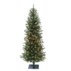 5 ft. Pre-Lit Fir Artificial Christmas Tree, 200 Lights