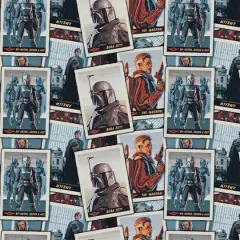 The Mandalorian New Card Stacks Precut Cotton Fabric