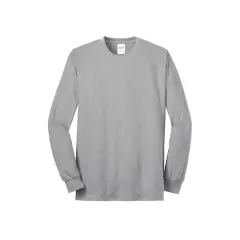 Port & Company&reg; Long Sleeve Tall Core Blend T-Shirt Ash