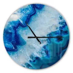 Designart 'Geode Slice Macro Modern Wall Clock