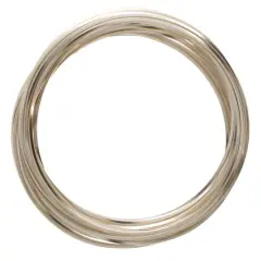 The Beadsmith&reg; Wire Elements&trade; 18 Gauge Tarnish Resistant Square Soft Temper Wire, 4yd. Silver