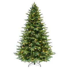 7.5 ft. Pre-Lit Chatham Fir Artificial Christmas Tree, Dual-Color LED Lights