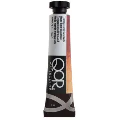 QoR&trade; Watercolor Tube, 11mL Transparent Brown Oxide