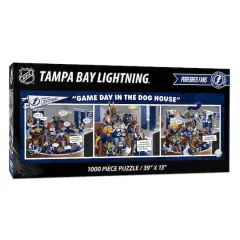 NHL Game Day in the Dog House 1,000 Piece Puzzle Tampa Bay Lightning