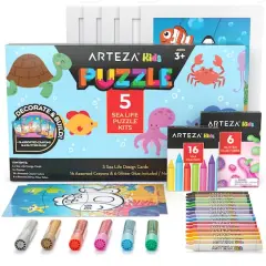 Arteza&reg; Kids Sea Life Jigsaw Puzzle Set, 32 pcs