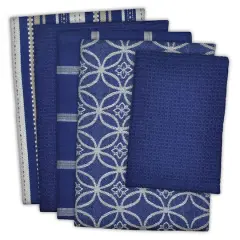 DII&reg; Nautical Blue Dishtowel & Dishcloth Set