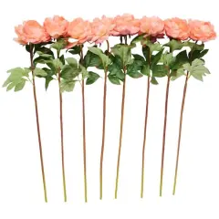 31" Orange Peony Artificial Flower Stem, 8ct.