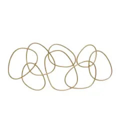 Gold Contemporary Abstract Wall Decor, 43" x 1" x 22"
