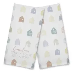 Grandma Turns a House into Home Cotton Twill Tea Towel Set
