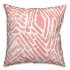 Notches Throw Pillow Pink