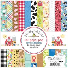 Doodlebug Design Inc.&trade; Down On The Farm Paper Pad, 6" x 6"