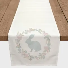 Easter Wreath 2 16" x 90" Poly Twill Table Runner