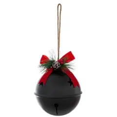7.5" Jumbo Black Bell with Pinecone & Berries by Ashland&reg;