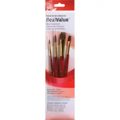 Princeton&trade; RealValue&trade; Camel Hair 4 Piece Brush Set