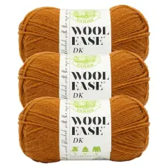 3 Pack Lion Brand&reg; Wool-Ease&reg; DK Yarn Pumpkin