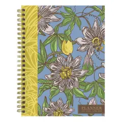 TF Publishing 2024 - 2025 Coastal Flowers Medium Spiral Planner