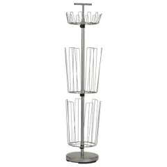 Household Essentials 3-Tier Adjustable Revolving Shoe Rack