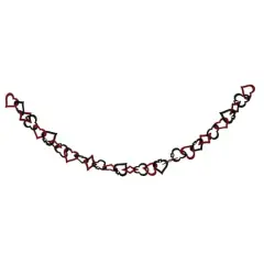 6ft. Red & Black Heart Garland by Ashland&reg;