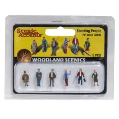 Woodland Scenics&reg; 1/8" Standing People Scale Figures 