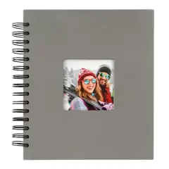 8.75" x 7.75" Spiral Bound Scrapbook Album by Recollections&trade; Gray