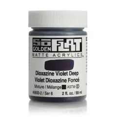 Golden&reg; 2oz. SoFlat Matte Acrylic Paint Dioxazine Violet Deep