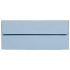 JAM Paper #10 Business Premium Straight Flap Envelopes, 50ct. Light Baby Blue