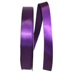 JAM Paper 7/8" x 100yd. Satin Single Face Ribbon Plum