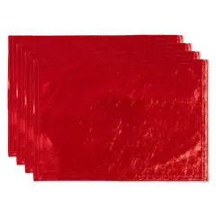 DII&reg; Velvet Placemats, 4ct. Red