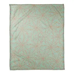Blue Spider Web Fleece Throw