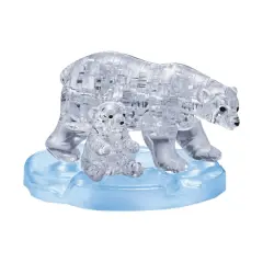 BePuzzled&reg; Original 3D Crystal Puzzle&trade; Polar Bear & Baby 40 Piece Puzzle