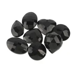 Faceted Glass Rhinestone Pendant Bead Mix by Bead Landing&trade; Black