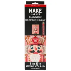 8" x 10" Pink Nutcracker Diamond Art Kit with Frame by Make Market&reg;