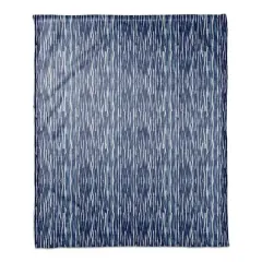 Indigo Reeds Coral Fleece Blanket