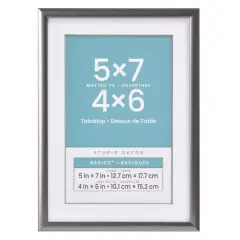 Basics&trade; Tabletop Frame with Mat by Studio D&eacute;cor&reg; Gunmetal