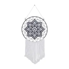 49" Black Metal Contemporary Wall D&eacute;cor