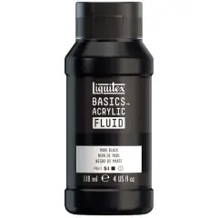Liquitex&reg; BASICS&reg; Acrylic Fluid, 4oz. Mars Black