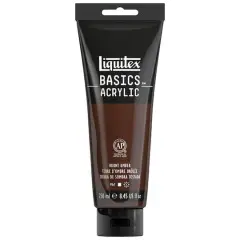 Liquitex BASICS&reg; Acrylic Paint, 8.5oz. 128 Burnt Umber