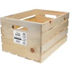 Good Wood by Leisure Arts&reg; Rustic Wood Crate