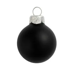 Whitehurst 4ct. 5" Matte Glass Ball Ornaments Black Matte