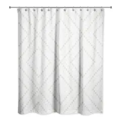 Dotted Diamonds 71" x 74" Shower Curtain