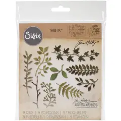 Sizzix&reg; Thinlits&trade; Garden Greens Dies by Tim Holtz&reg;
