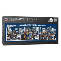 NFL Game Day in the Dog House 1,000 Piece Puzzle Indianapolis Colts
